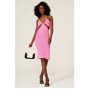 Victor Glemaud Knit Crochet Cutout Mini Dress